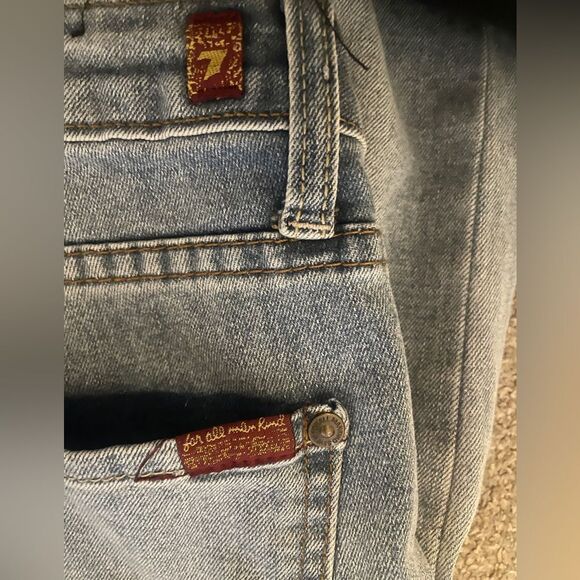 7 For All Mankind Light Blue Slimmy Jeans Size 14 - Picture 3 of 7